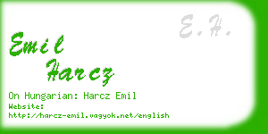 emil harcz business card